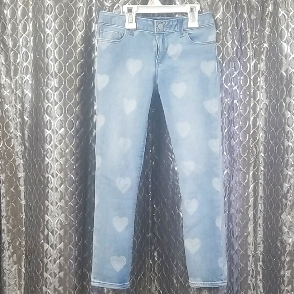 Gap Stretch Super Skinny Jeans with Hearts - Picture 1 of 5